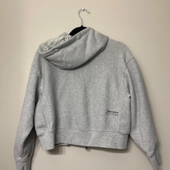 Champion Heather Gray Full-Zip Hoodie - Picture 4 of 6